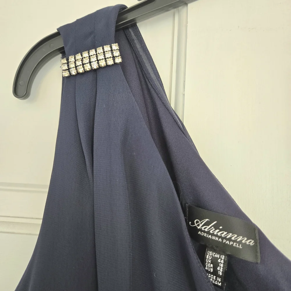 Adrianna Papell Midnight One-Shoulder Dress